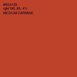 #BE4129 - Medium Carmine Color Image