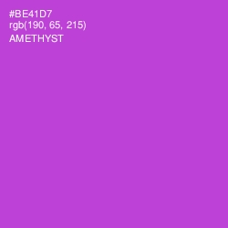 #BE41D7 - Amethyst Color Image