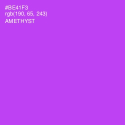 #BE41F3 - Amethyst Color Image