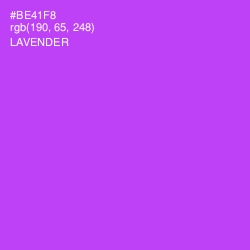 #BE41F8 - Lavender Color Image