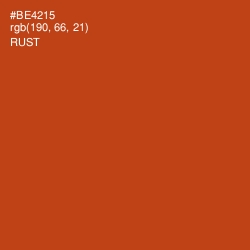 #BE4215 - Rust Color Image