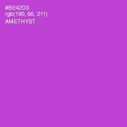 #BE42D3 - Amethyst Color Image
