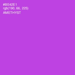 #BE42E1 - Amethyst Color Image