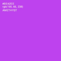 #BE42EE - Amethyst Color Image