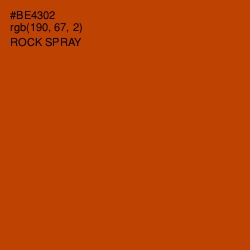 #BE4302 - Rock Spray Color Image