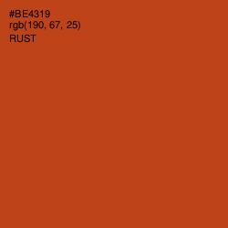 #BE4319 - Rust Color Image