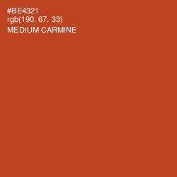 #BE4321 - Medium Carmine Color Image