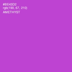 #BE43D2 - Amethyst Color Image