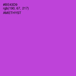 #BE43D9 - Amethyst Color Image