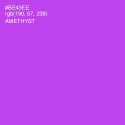 #BE43EE - Amethyst Color Image