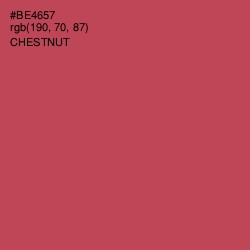 #BE4657 - Chestnut Color Image