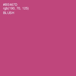 #BE467D - Blush Color Image