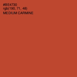 #BE4730 - Medium Carmine Color Image