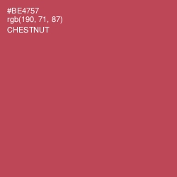 #BE4757 - Chestnut Color Image
