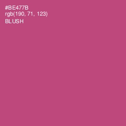 #BE477B - Blush Color Image