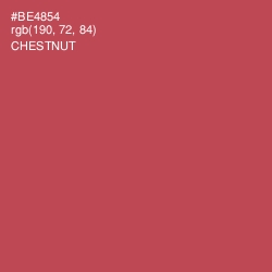 #BE4854 - Chestnut Color Image
