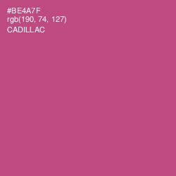#BE4A7F - Cadillac Color Image