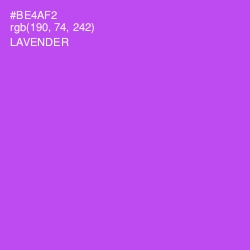 #BE4AF2 - Lavender Color Image