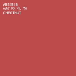 #BE4B4B - Chestnut Color Image