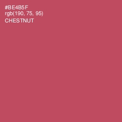 #BE4B5F - Chestnut Color Image