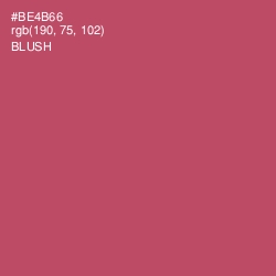 #BE4B66 - Blush Color Image