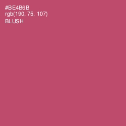 #BE4B6B - Blush Color Image