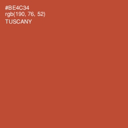 #BE4C34 - Tuscany Color Image