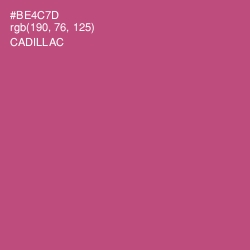 #BE4C7D - Cadillac Color Image