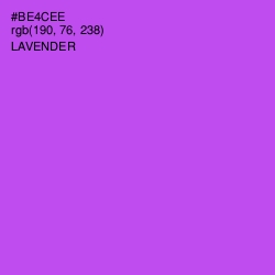 #BE4CEE - Lavender Color Image
