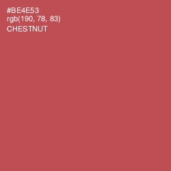 #BE4E53 - Chestnut Color Image