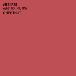 #BE4F55 - Chestnut Color Image