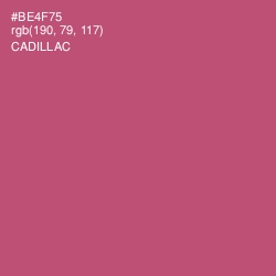 #BE4F75 - Cadillac Color Image
