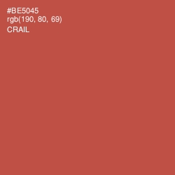 #BE5045 - Crail Color Image