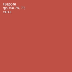 #BE5046 - Crail Color Image
