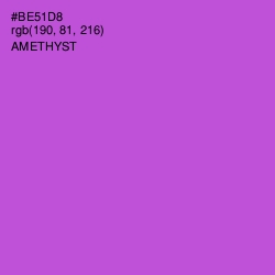 #BE51D8 - Amethyst Color Image