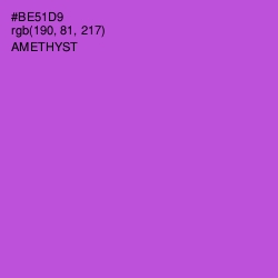 #BE51D9 - Amethyst Color Image