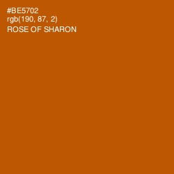#BE5702 - Rose of Sharon Color Image