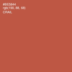 #BE5844 - Crail Color Image