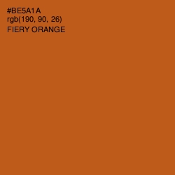 #BE5A1A - Fiery Orange Color Image