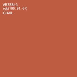 #BE5B43 - Crail Color Image