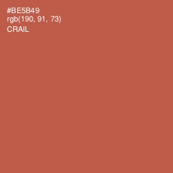 #BE5B49 - Crail Color Image