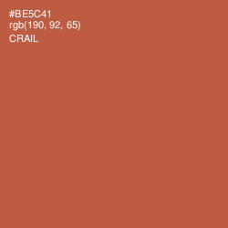 #BE5C41 - Crail Color Image