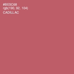 #BE5C68 - Cadillac Color Image