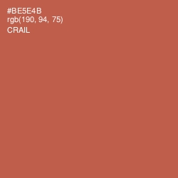 #BE5E4B - Crail Color Image