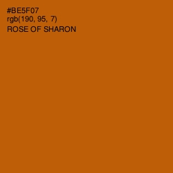 #BE5F07 - Rose of Sharon Color Image