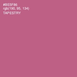 #BE5F86 - Tapestry Color Image