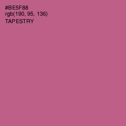 #BE5F88 - Tapestry Color Image