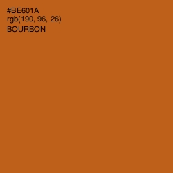 #BE601A - Bourbon Color Image