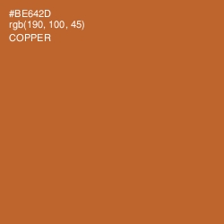 #BE642D - Copper Color Image