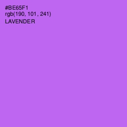 #BE65F1 - Lavender Color Image